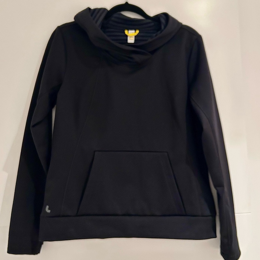 Lole Esma Hoodie L Black Activewear Moisture Wicking Water Repellent Comfy Lined - Picture 6 of 13